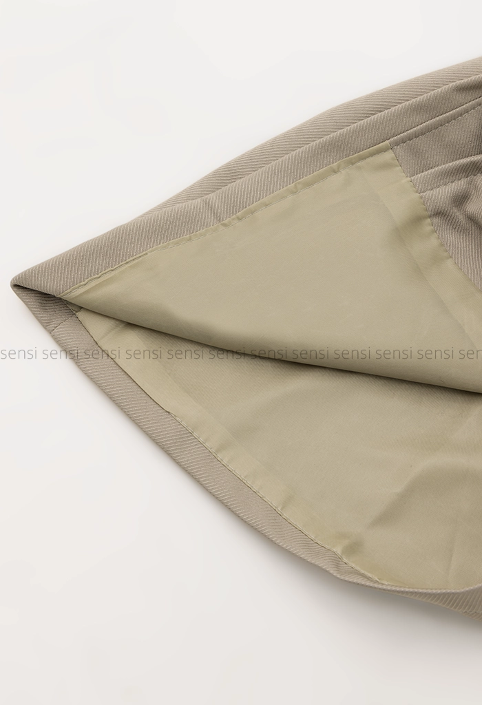 ترنچ کت کتان آستر دار @@کد1004362